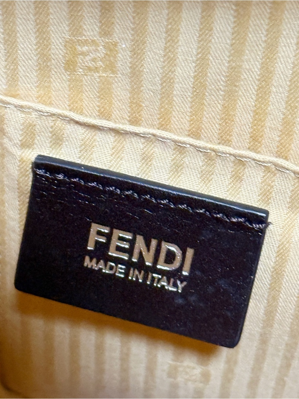 Fendi 2Jours Medium Tricolor Elite Leather Tote Bag - Yellow / Grey / Black - Picture 13 of 16